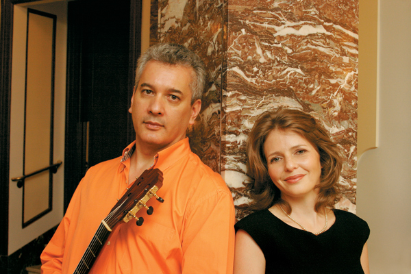 Gretchen Farrar and Francisco Roldán